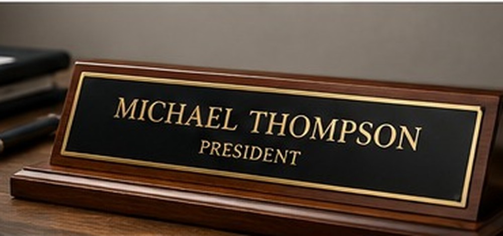 Desk Plaques & Name Plates