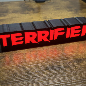 Terrifier Lightbox – Horror Movie LED Sign, USB Powered Desk or Shelf Decor